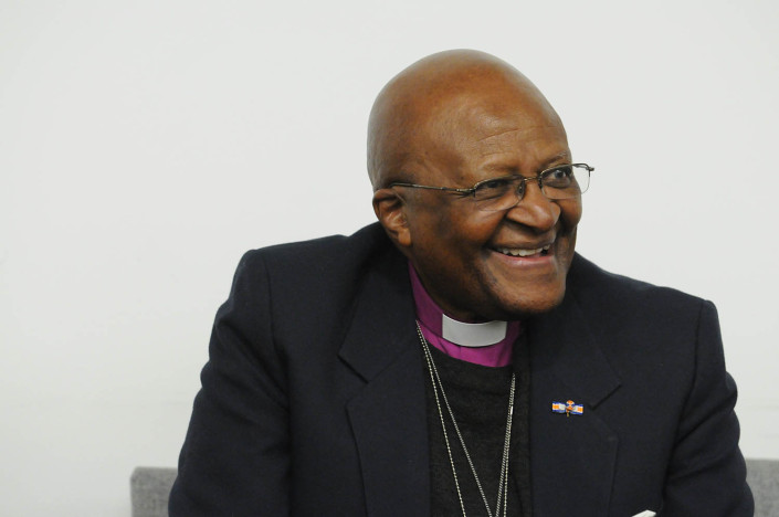 Archbishop Desmond Tutu addresses the United Nations