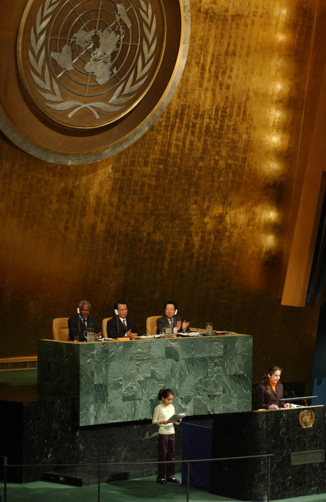 Bolivia and Monaco Child Delegates at the UN.
