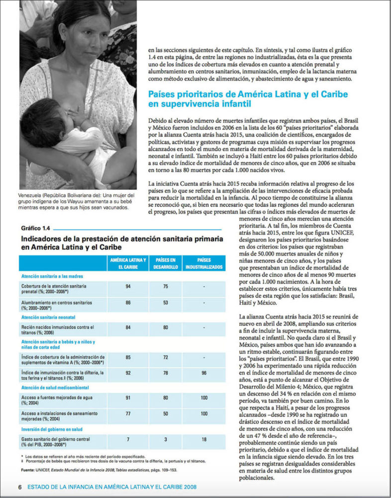 An article showing a mother breastfeeding her baby